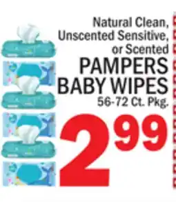 C Town PAMPERS BABY WIPES offer