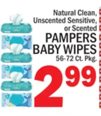 C Town PAMPERS BABY WIPES offer