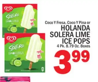 C Town HOLANDA SOLERA LIME ICE POPS offer