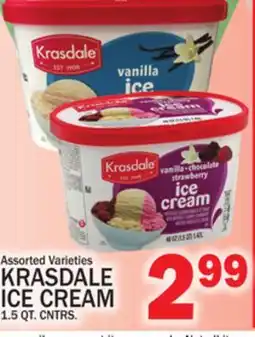 C Town KRASDALE ICE CREAM offer