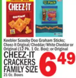 C Town CHEEZ-IT CRACKERS FAMILY SIZE offer