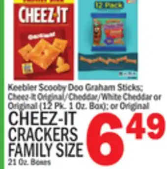 C Town CHEEZ-IT CRACKERS FAMILY SIZE offer