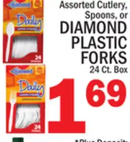 C Town DIAMOND PLASTIC FORKS offer