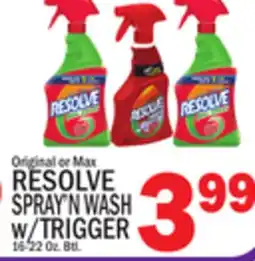 C Town RESOLVE SPRAY'N WASH w/TRIGGER offer