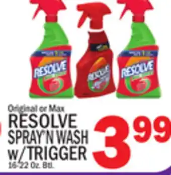 C Town RESOLVE SPRAY'N WASH w/TRIGGER offer