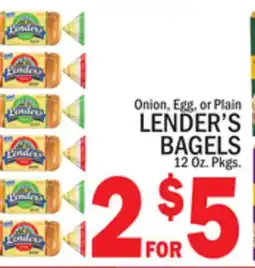 C Town LENDER'S BAGELS offer