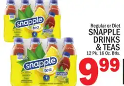 C Town SNAPPLE DRINKS & TEAS offer