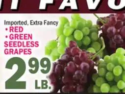 C Town RED, GREEN SEEDLESS GRAPES offer