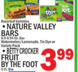 C Town NATURE VALLEY BARS, 8.9-8.94 Oz. Box offer
