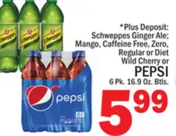 C Town PEPSI 6 Pk. 16.9 Oz. Btls offer