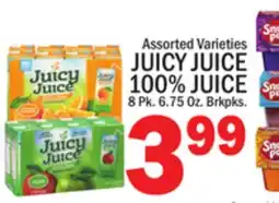 C Town JUICY JUICE 100% JUICE offer