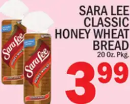 C Town SARA LEE CLASSIC HONEY WHEAT BREAD offer