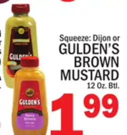 C Town GULDEN'S BROWN MUSTARD offer
