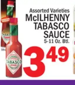 C Town McILHENNY TABASCO SAUCE offer