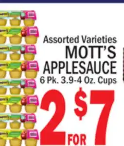 C Town MOTT'S APPLESAUCE offer