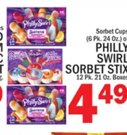 C Town PHILLY SWIRL SORBET STIX offer