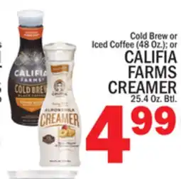 C Town CALIFIA FARMS CREAMER 25.4 Oz. Btl offer