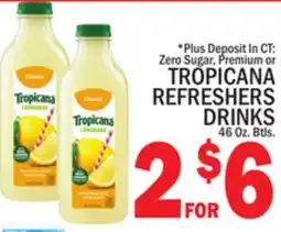 C Town TROPICANA REFRESHERS DRINKS offer