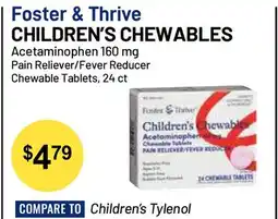Health Mart Foster & Thrive CHILDREN'S CHEWABLES offer