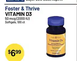 Health Mart Foster & Thrive VITAMIN D3 offer