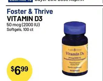 Health Mart Foster & Thrive VITAMIN D3 offer