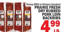 C Town PRAIRIE FRESH DRY RUBBED PORK LOIN BACKRIBS offer
