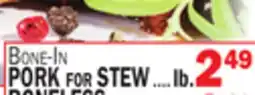 C Town PORK for STEW offer