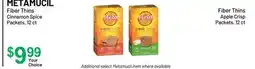 Health Mart METAMUCIL Fiber Thins Cinnamon Spice Packets, 12 ct or Fiber Thins Apple Crisp Packets, 12 ct offer