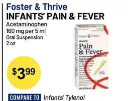 Health Mart Foster & Thrive INFANTS' PAIN & FEVER offer