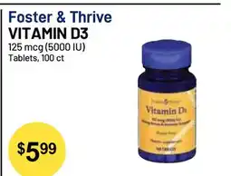 Health Mart Foster & Thrive VITAMIN D3 offer