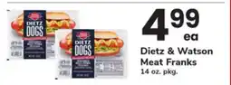 ACME Dietz & Watson Meat Franks offer