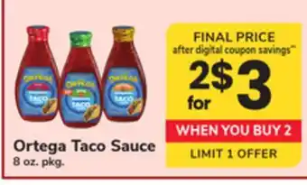 ACME Ortega Taco Sauce offer