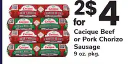 ACME Cacique Beef or Pork Chorizo Sausage offer