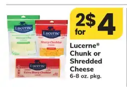 ACME Lucerne Chunk or Shredded Cheese offer