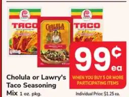 ACME Cholula or Lawry's Taco Seasoning Mix offer