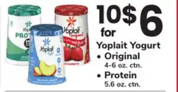 ACME Yoplait Yogurt Original 4-6 oz. ctn. Protein 5.6 oz. ctn offer