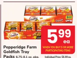 ACME Pepperidge Farm Goldfish Tray Packs offer