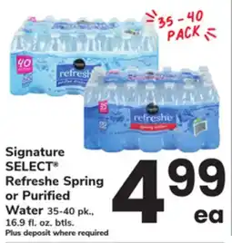ACME Signature SELECT Refreshe Spring or Purified Water offer