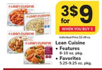 ACME Lean Cuisine Features 8-10 oz. pkg., Favorites 5.25-9.25 oz. pkg offer