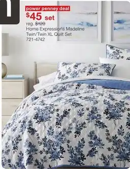JC Penney Home Expressions Madeline Twin/Twin XL Quilt Set offer