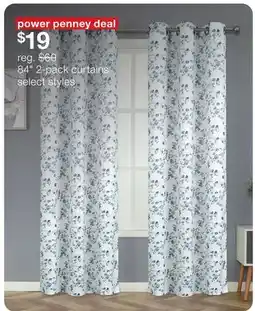 JC Penney 84 2-pack curtains offer