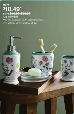 JC Penney Martha Stewart Bath Accessories offer