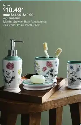 JC Penney Martha Stewart Bath Accessories offer