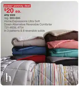 JC Penney Home Expressions Ultra Soft Down-Alternative Reversible Comforter offer