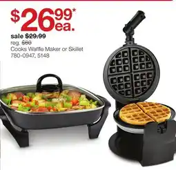 JC Penney Cooks Waffle Maker or Skillet offer