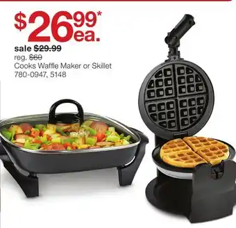 JC Penney Cooks Waffle Maker or Skillet offer