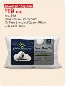 JC Penney Down Allure Gel Medium Or Firm Standard/Queen Pillow offer