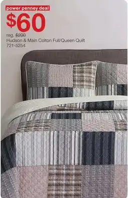 JC Penney Hudson & Main Colton Full/Queen Quilt offer