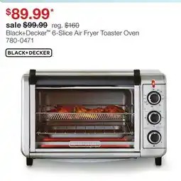 JC Penney Black + Decker 6-Slice Air Fryer Toaster Oven offer