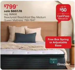JC Penney Beautyrest Beachfront Bay Medium Queen Mattress offer